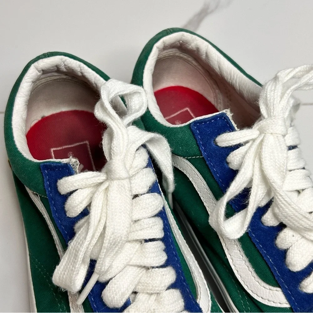 Vans Old Skool Yacht Club Blue Yellow Red and Green Sneakers Size 8